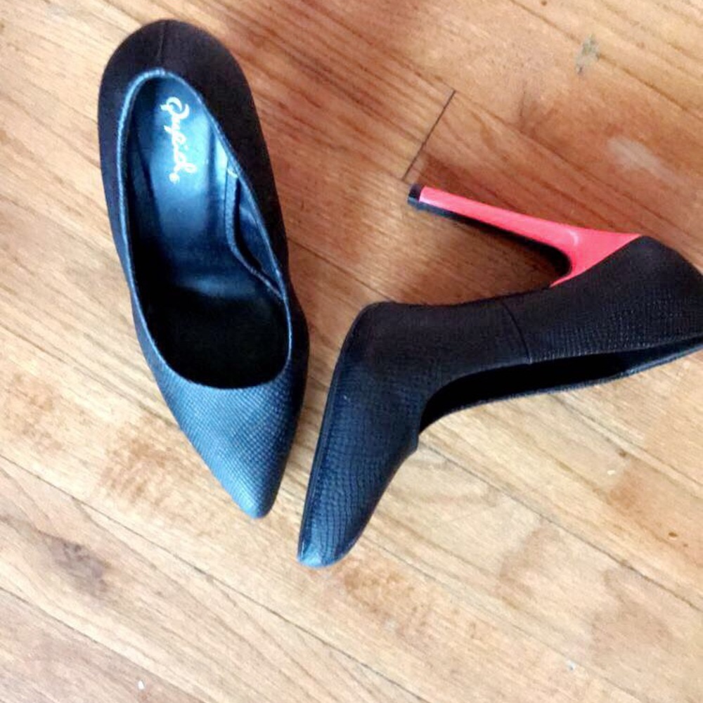 Exclusive Blake Patten & Highlight Colored Heels